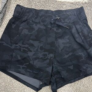 Black Camouflage Women's Shorts